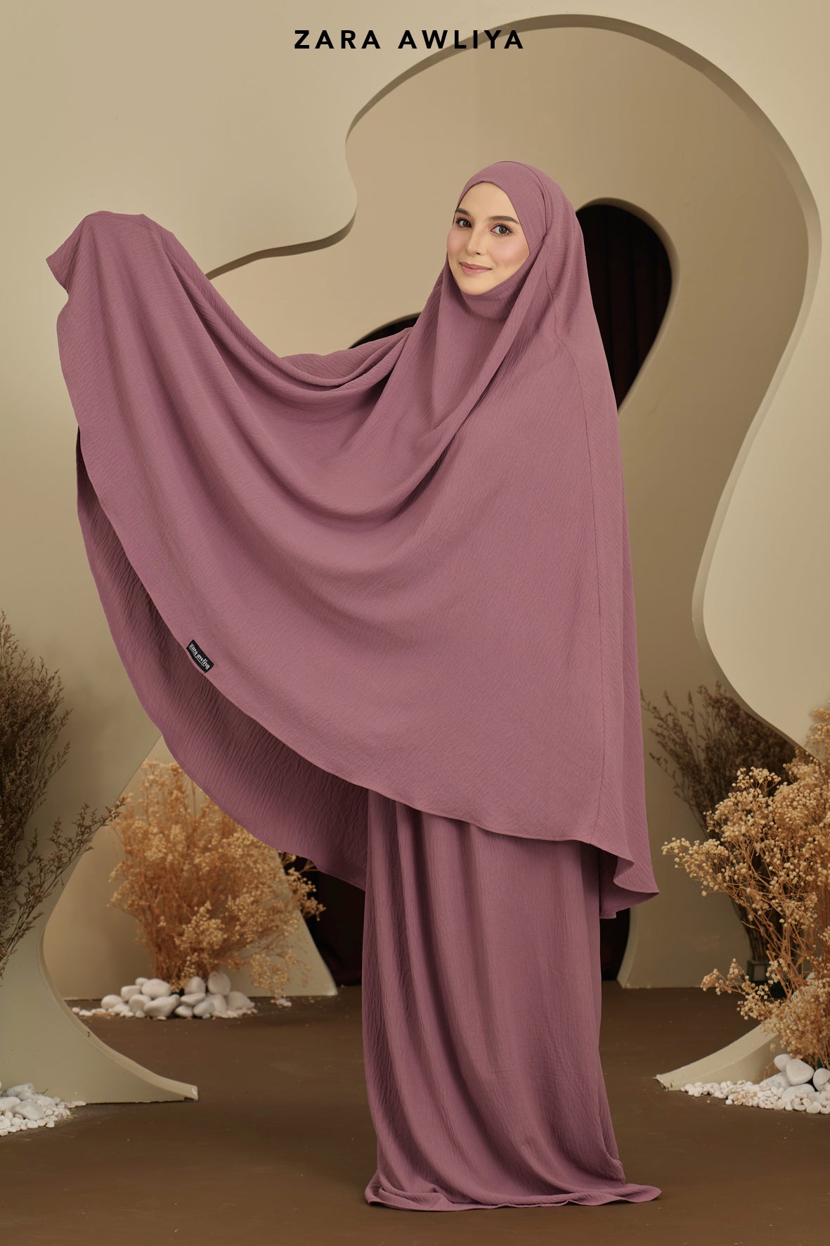 Telekung Khimar Trisya