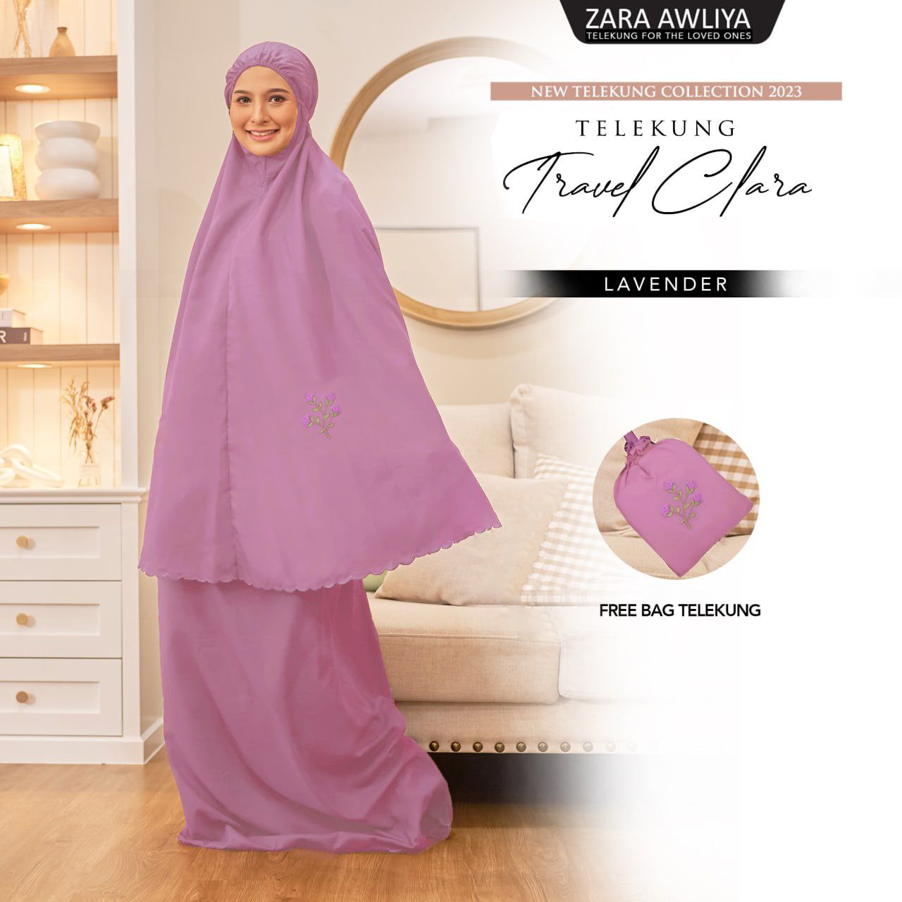 [AS IS SALE] Telekung Travel Clara