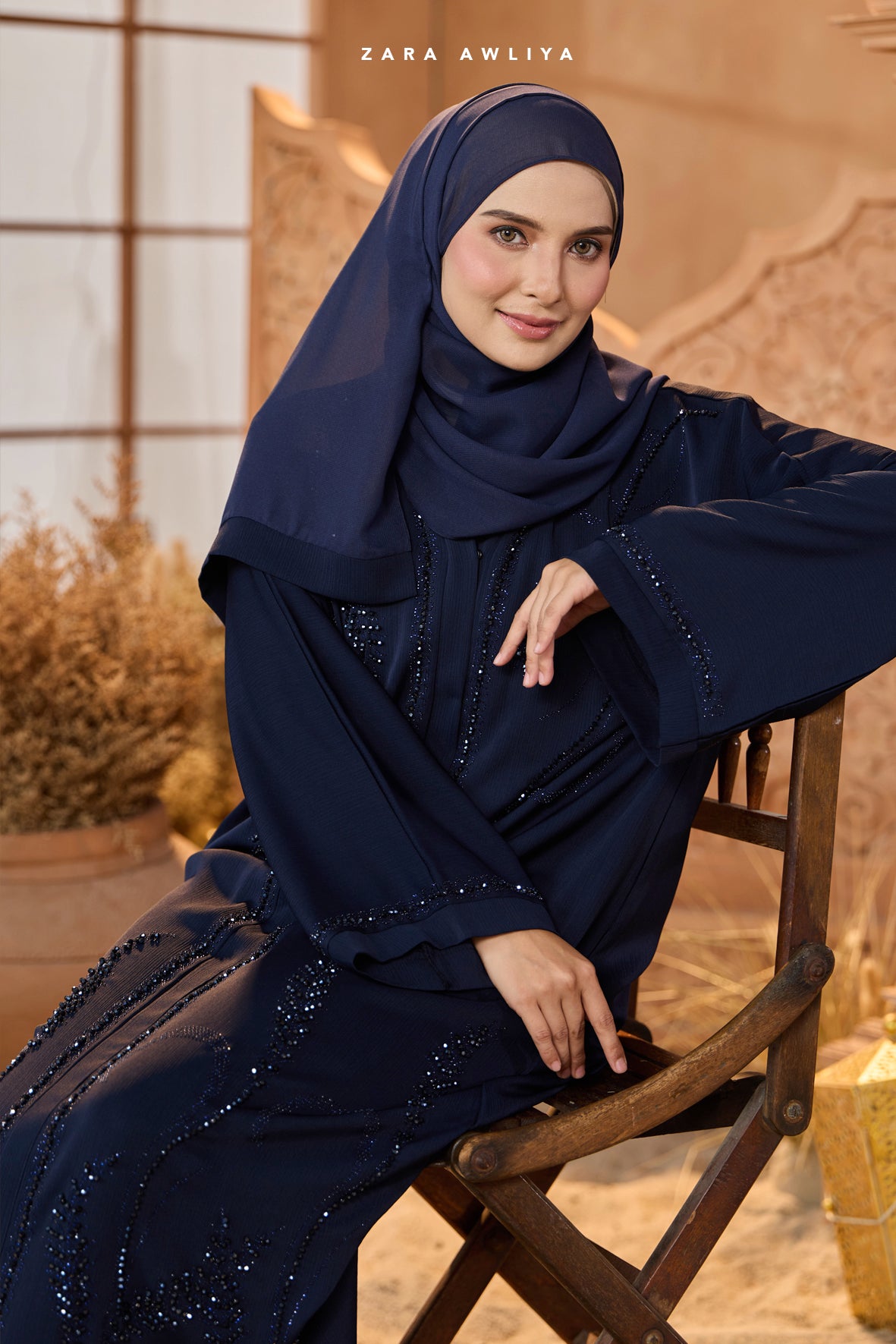 Luxury Dubai Abaya Elnour (Comes with Shawl)