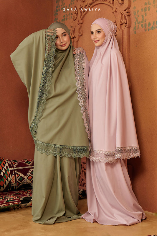 [New Arrival] Telekung Lace Arabelle
