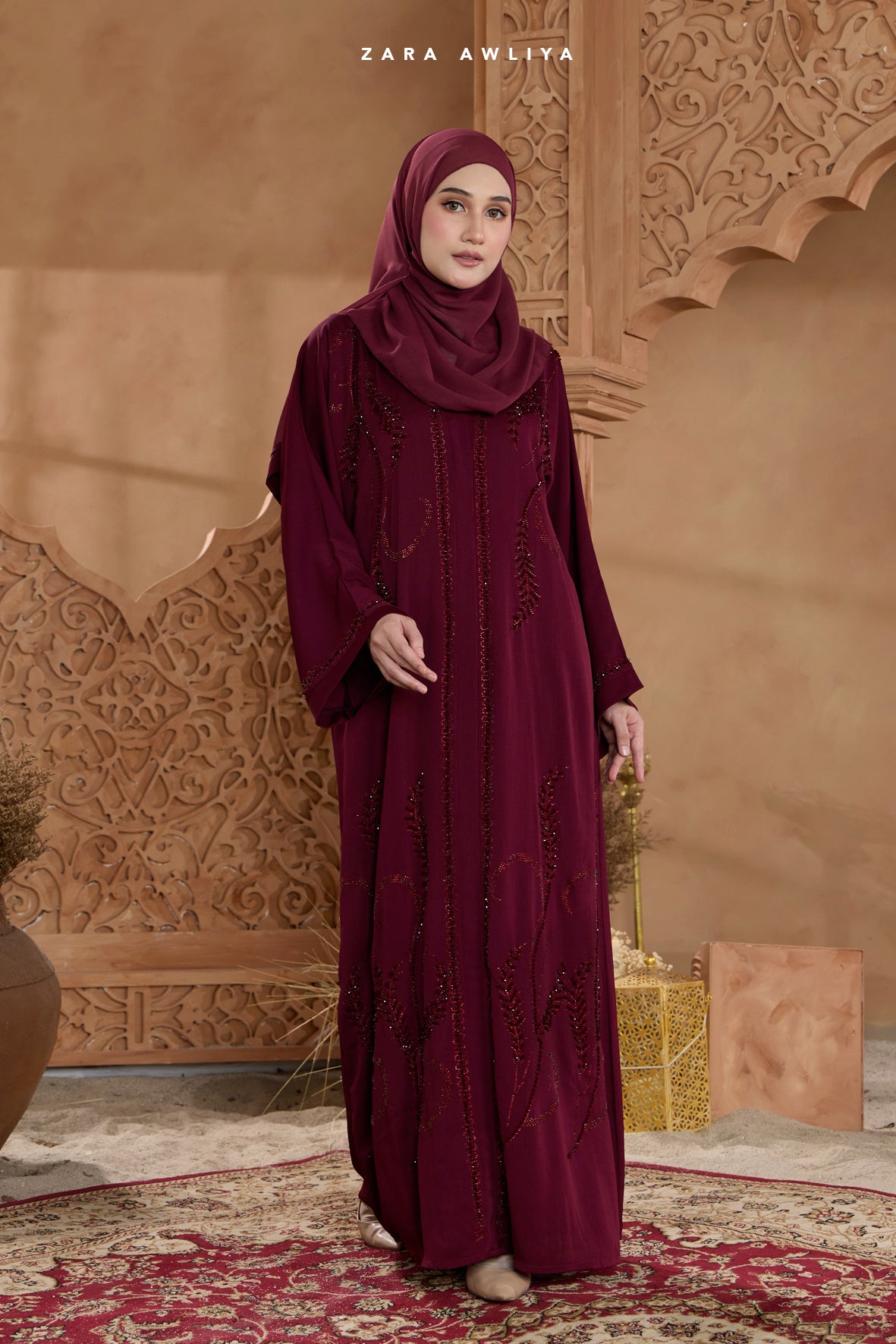 Luxury Dubai Abaya Elnour (Comes with Shawl)