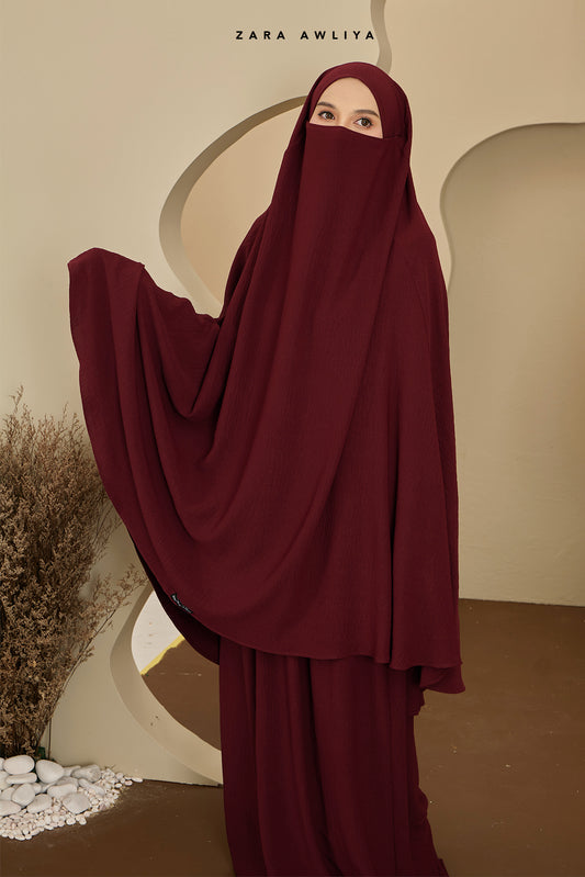 [AS IS SALE] Telekung Khimar Trisya