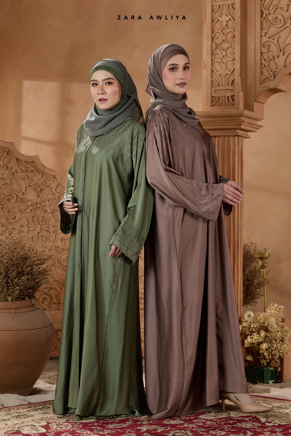 Luxury Dubai Abaya Ayana (Comes with Shawl)
