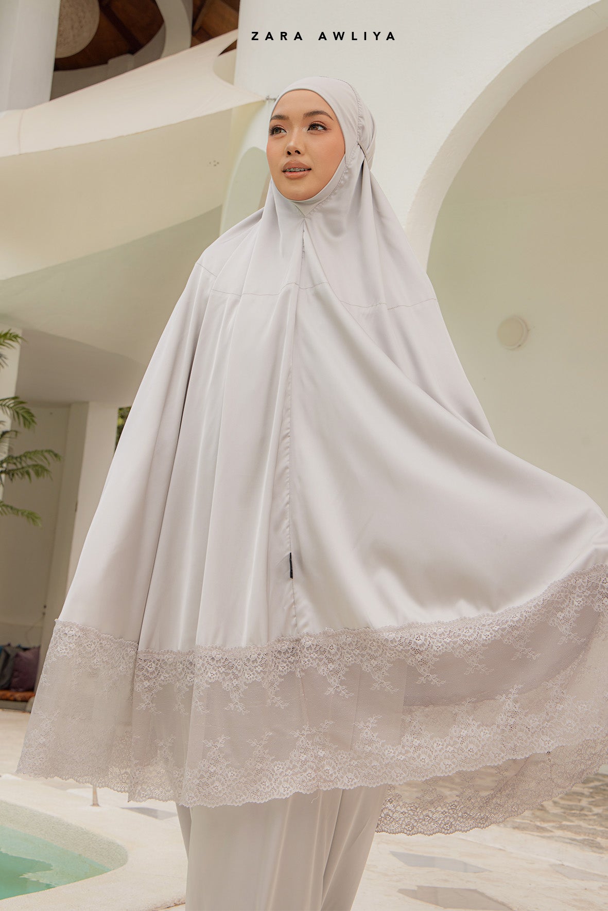 Zara Awliya X Sally] Telekung Leona (Free Box & Bag Telekung + Tote B