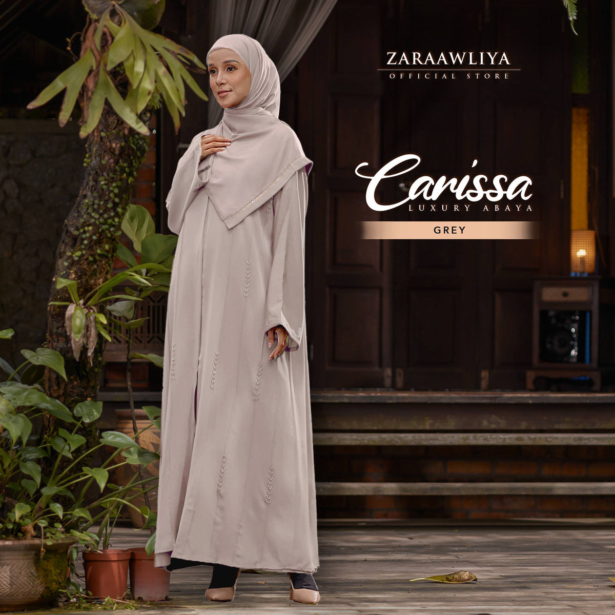 Luxury Dubai Abaya Carissa (Comes with Shawl)