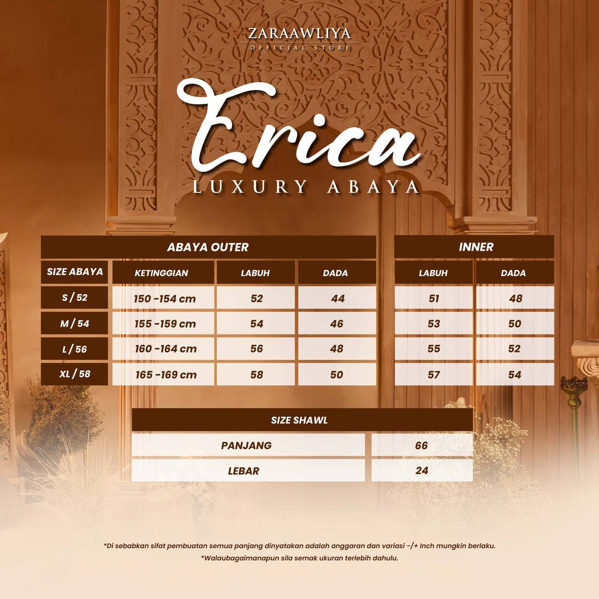 Luxury Dubai Abaya Erica (Comes with Shawl)