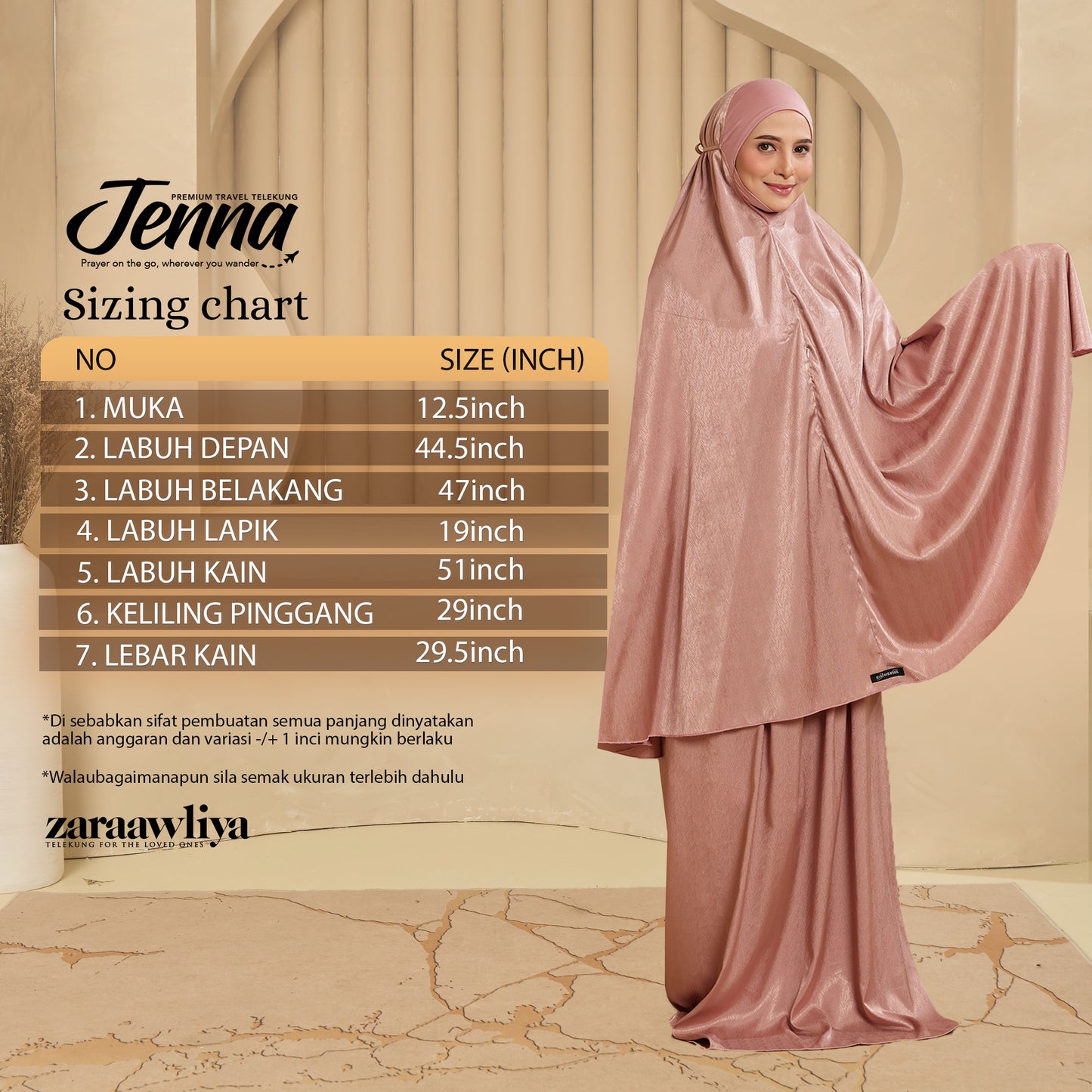 Telekung Travel Jenna