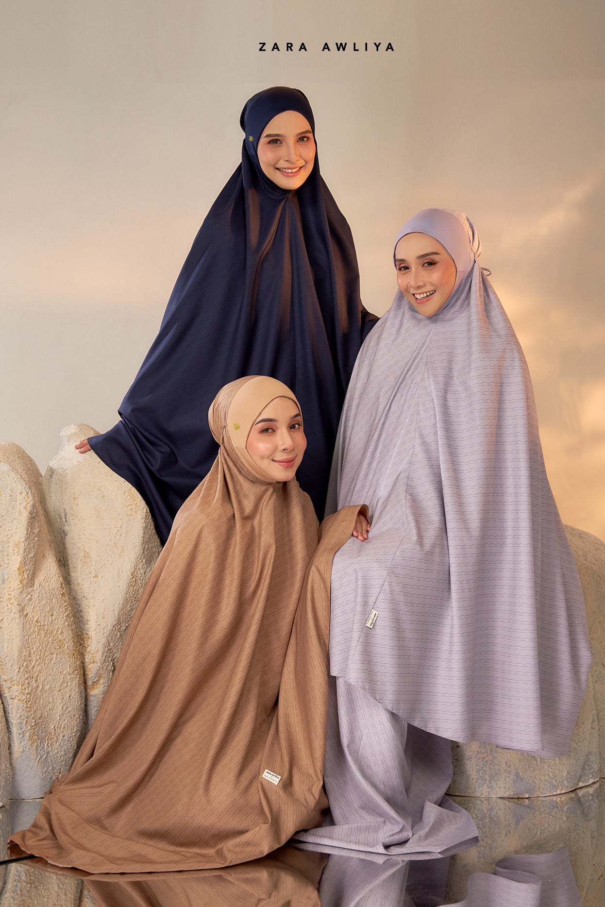 Zara Awliya X Wan Sharmila] Telekung Travelala (Free Travel Bag