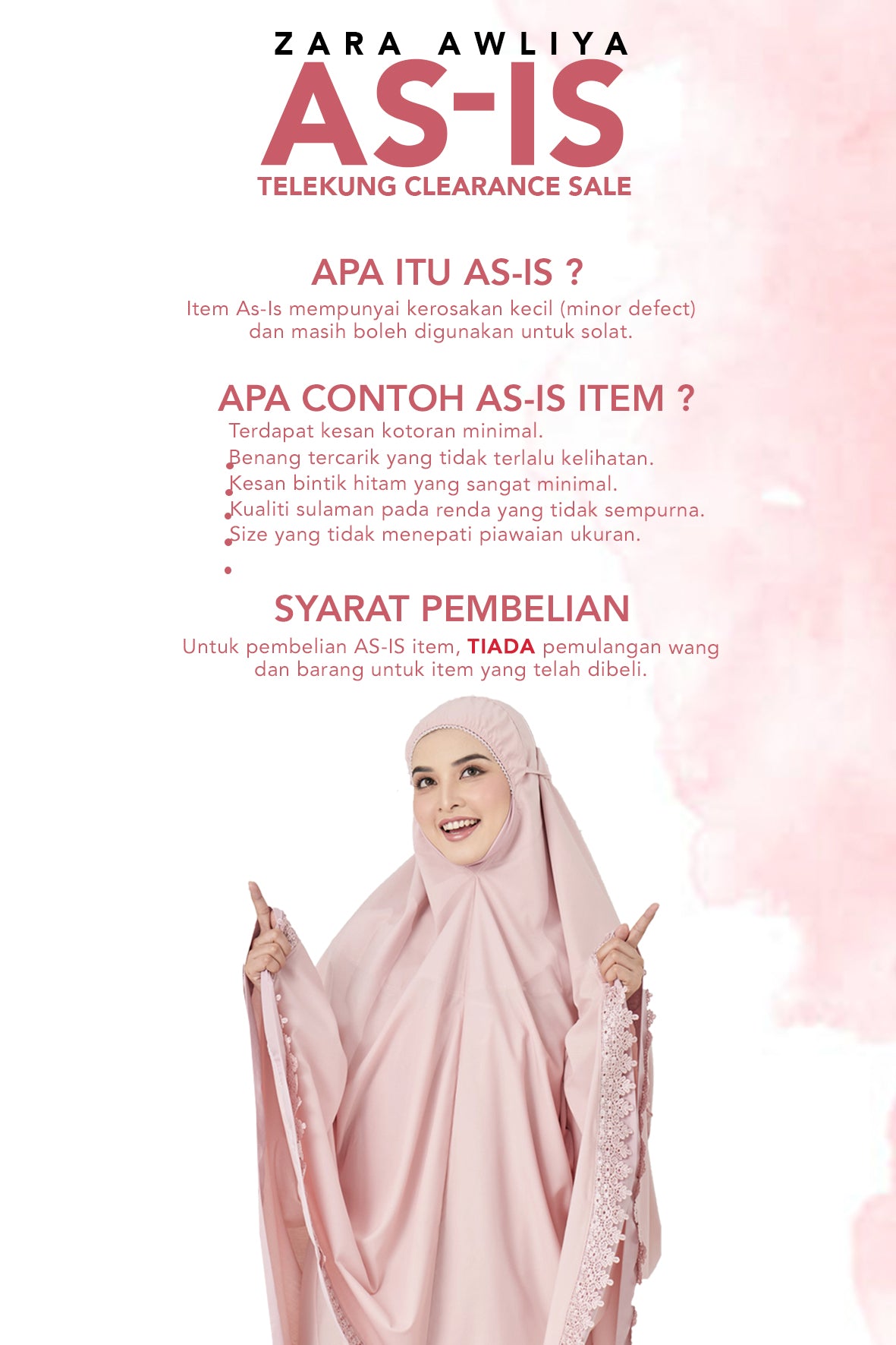 [AS IS SALE] Telekung Olivia