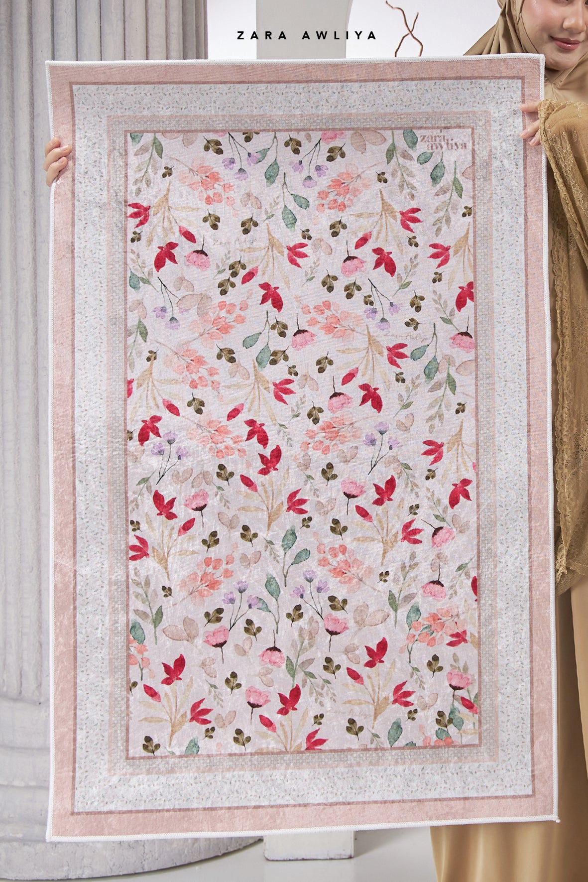 Sejadah Floral Aurelia (with Box)