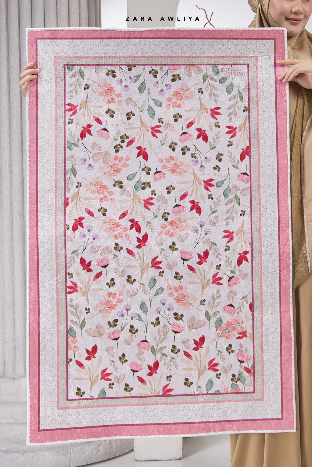 Sejadah Floral Aurelia (with Box)