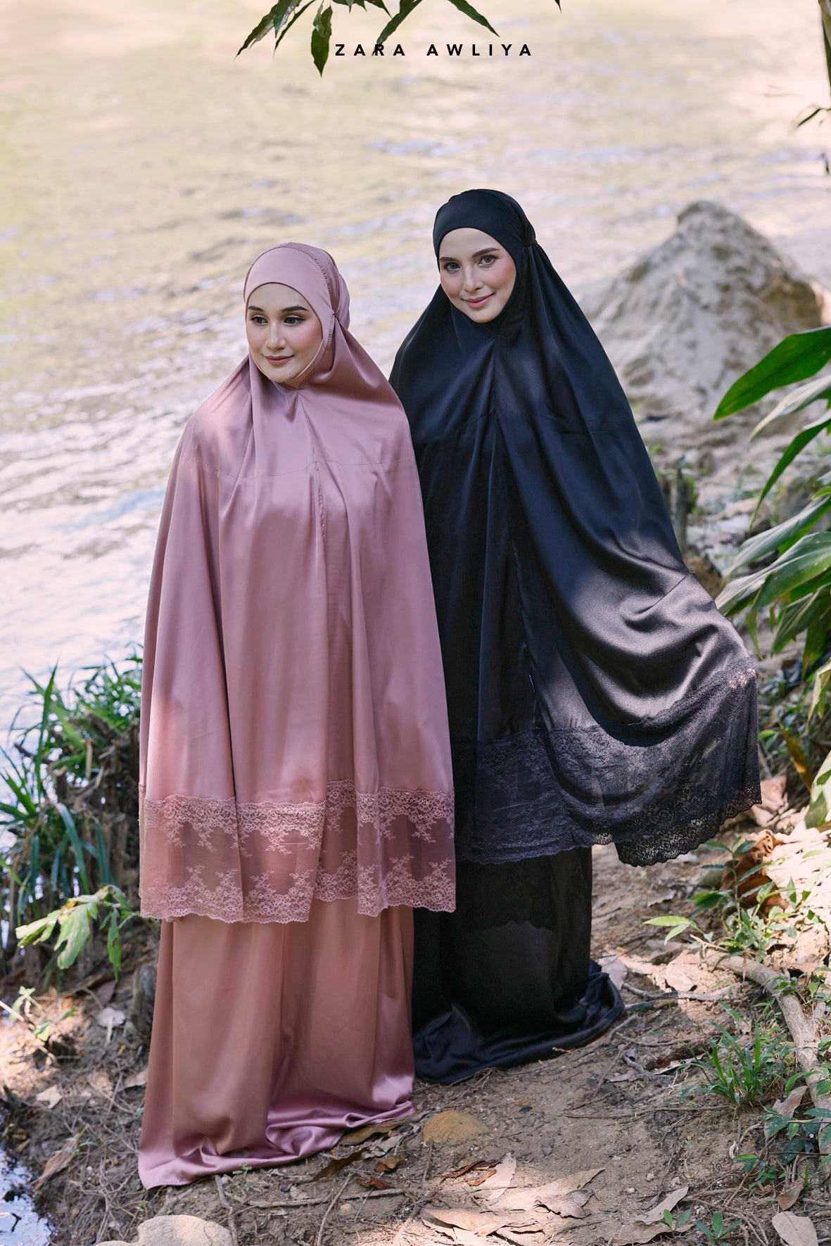 New In: Zara Awliya X Sally] Telekung Leona (Free Box & Bag Telekung)