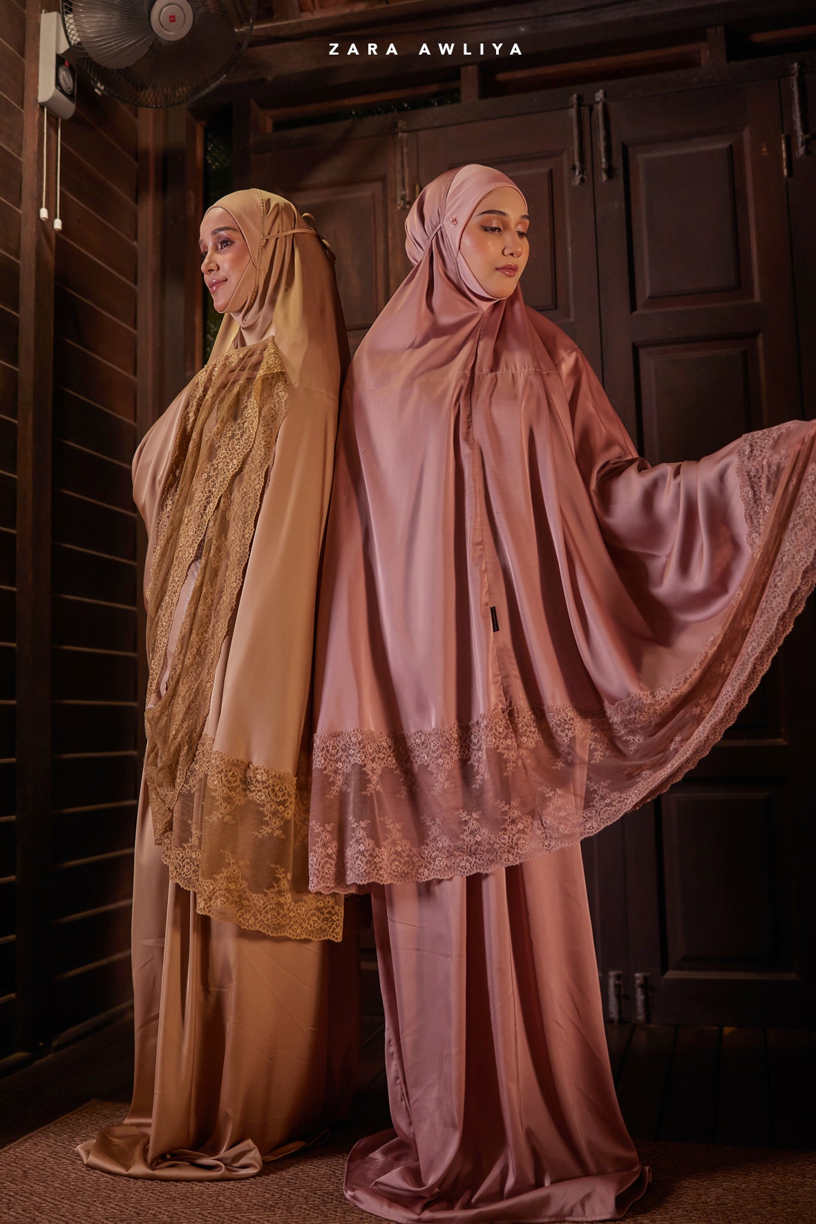 [New In: Zara Awliya X Sally] Telekung Leona (Free Box & Bag Telekung)