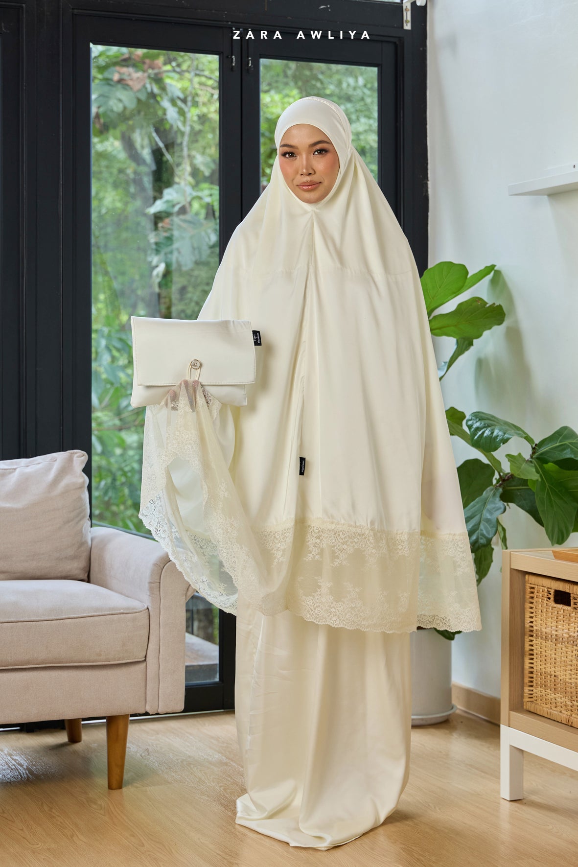 [New In: Zara Awliya X Sally] Telekung Leona (Free Box & Bag Telekung)