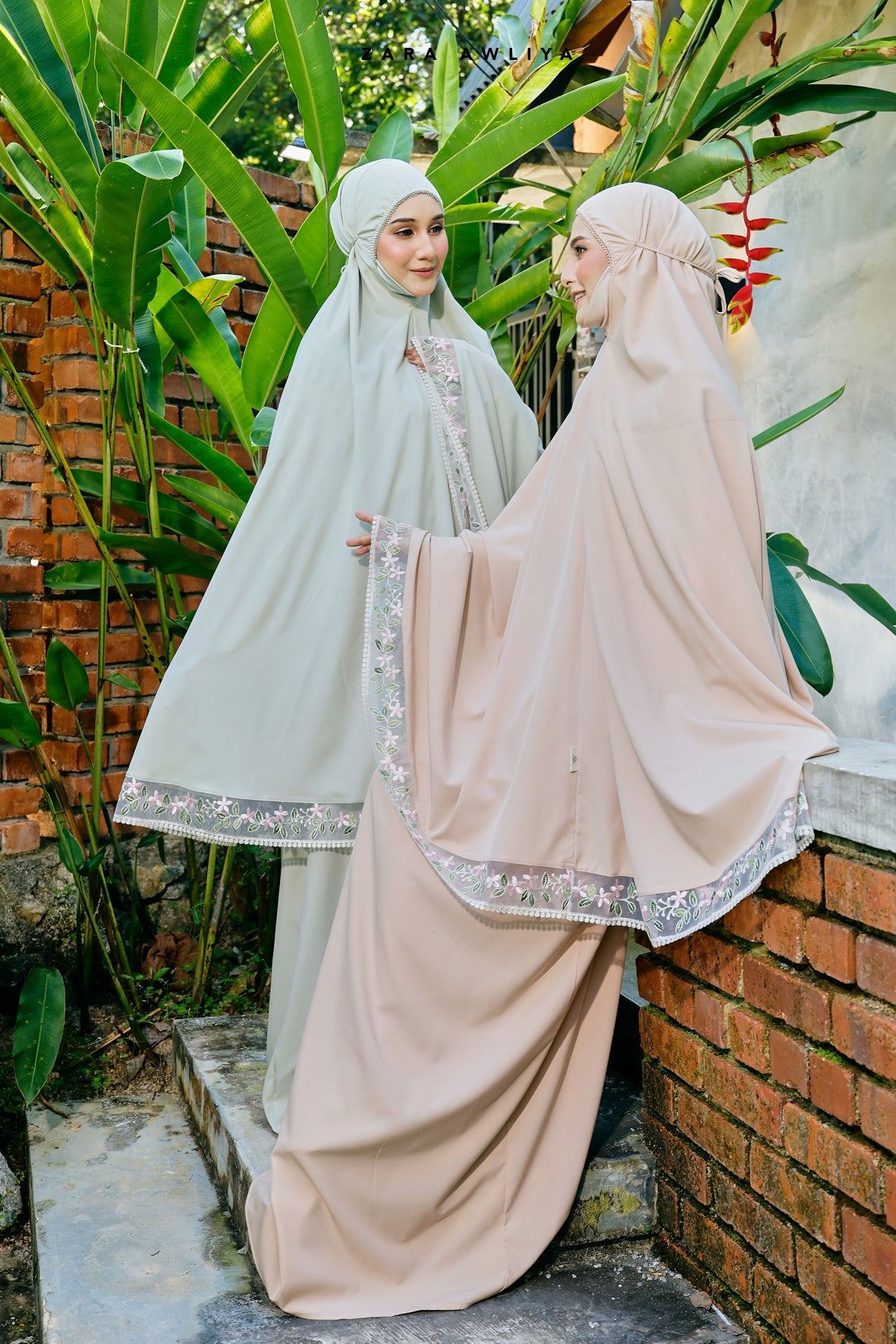 [Launching 19 Feb: Zara Awliya X Wan Sharmila] Telekung Irene (Free Box & Bag Telekung)