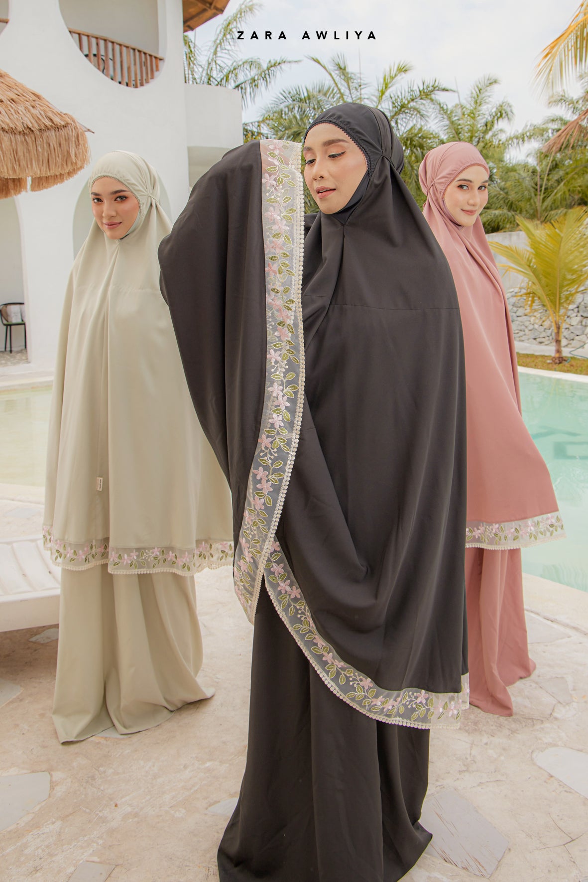 [Launching 19 Feb: Zara Awliya X Wan Sharmila] Telekung Irene (Free Box & Bag Telekung)