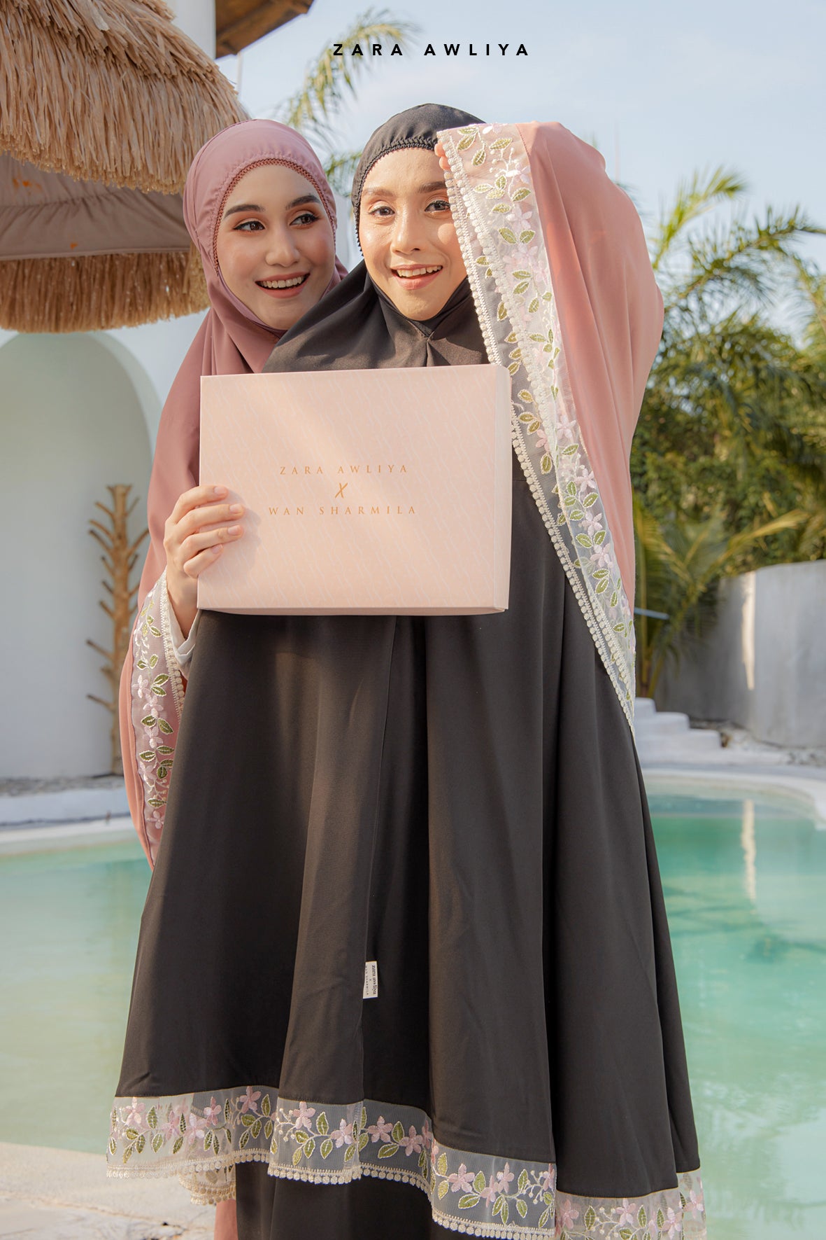 [Launching 19 Feb: Zara Awliya X Wan Sharmila] Telekung Irene (Free Box & Bag Telekung)