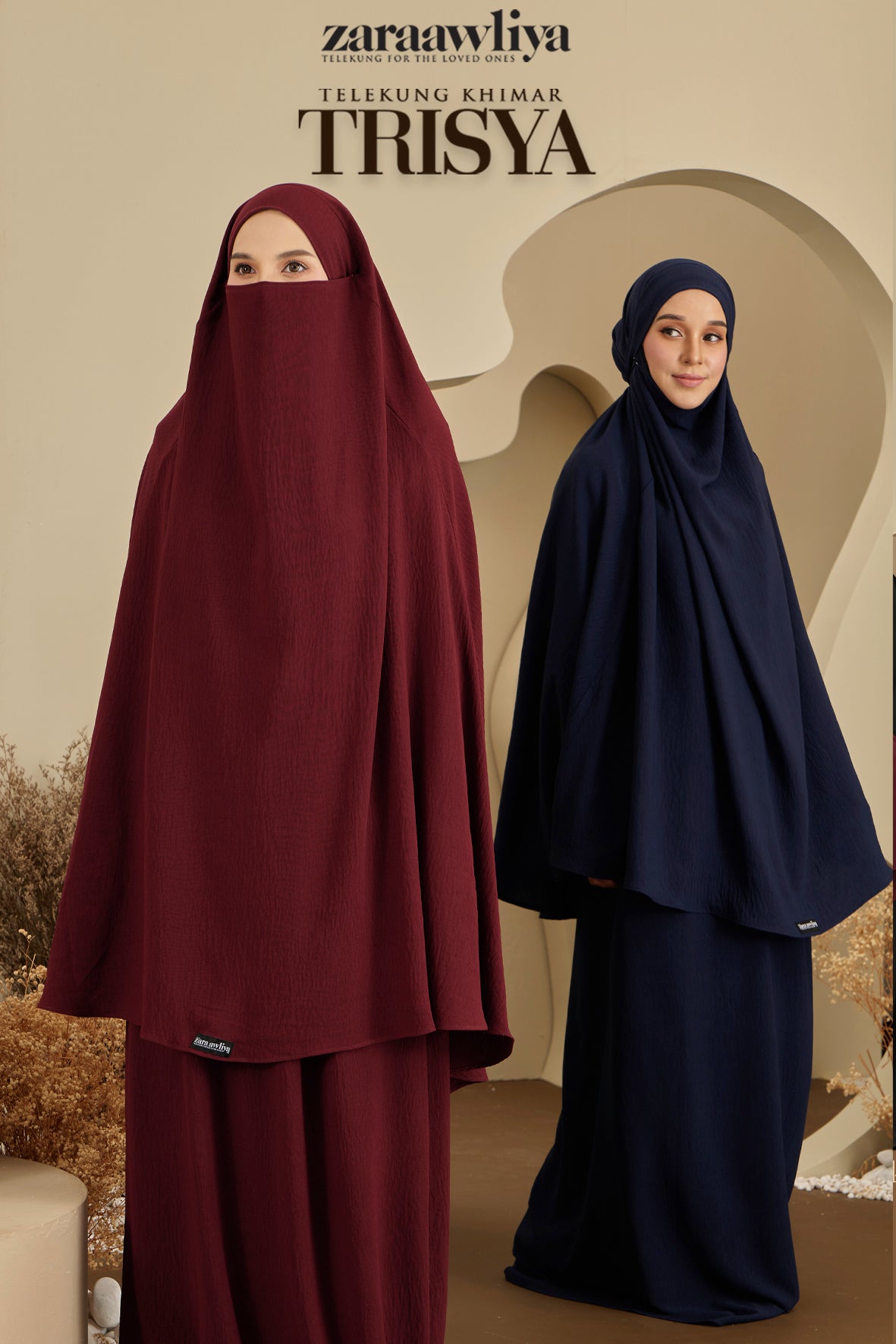 Telekung Khimar Trisya