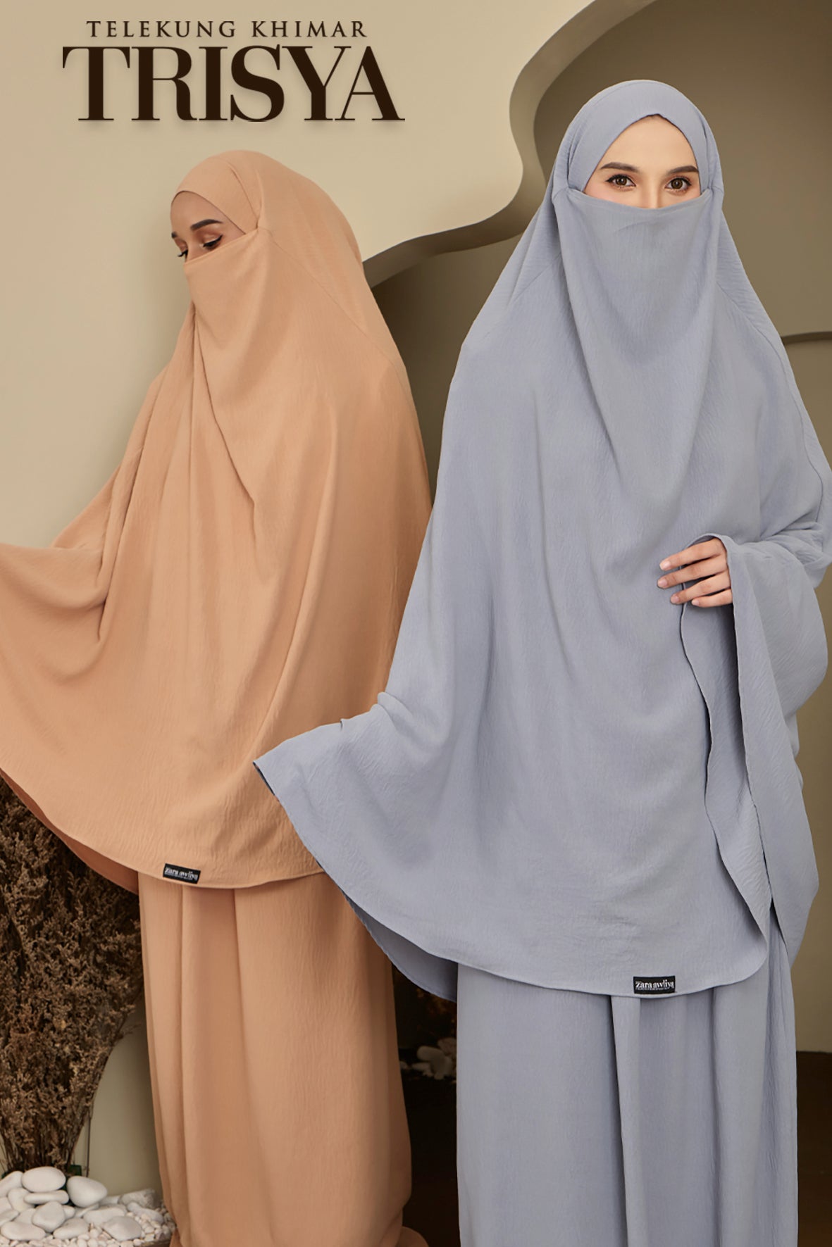 [AS IS SALE] Telekung Khimar Trisya