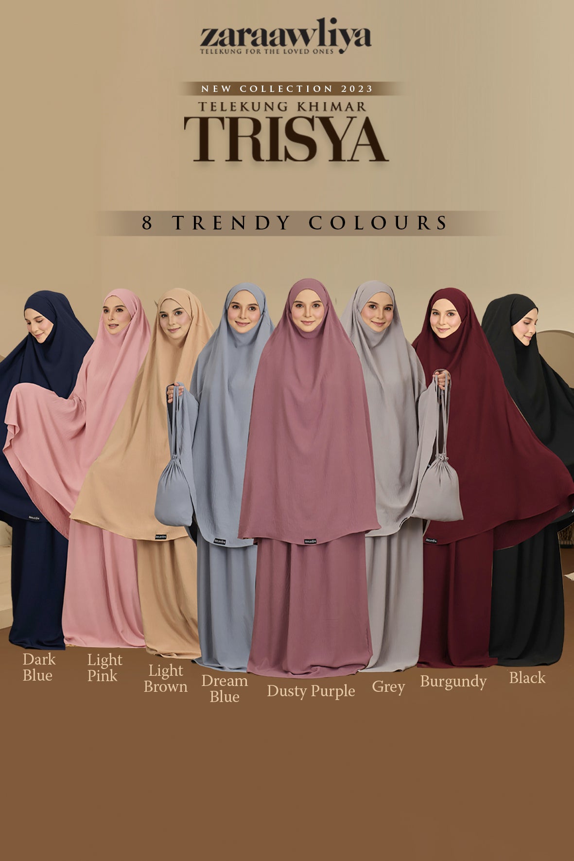 Telekung Khimar Trisya