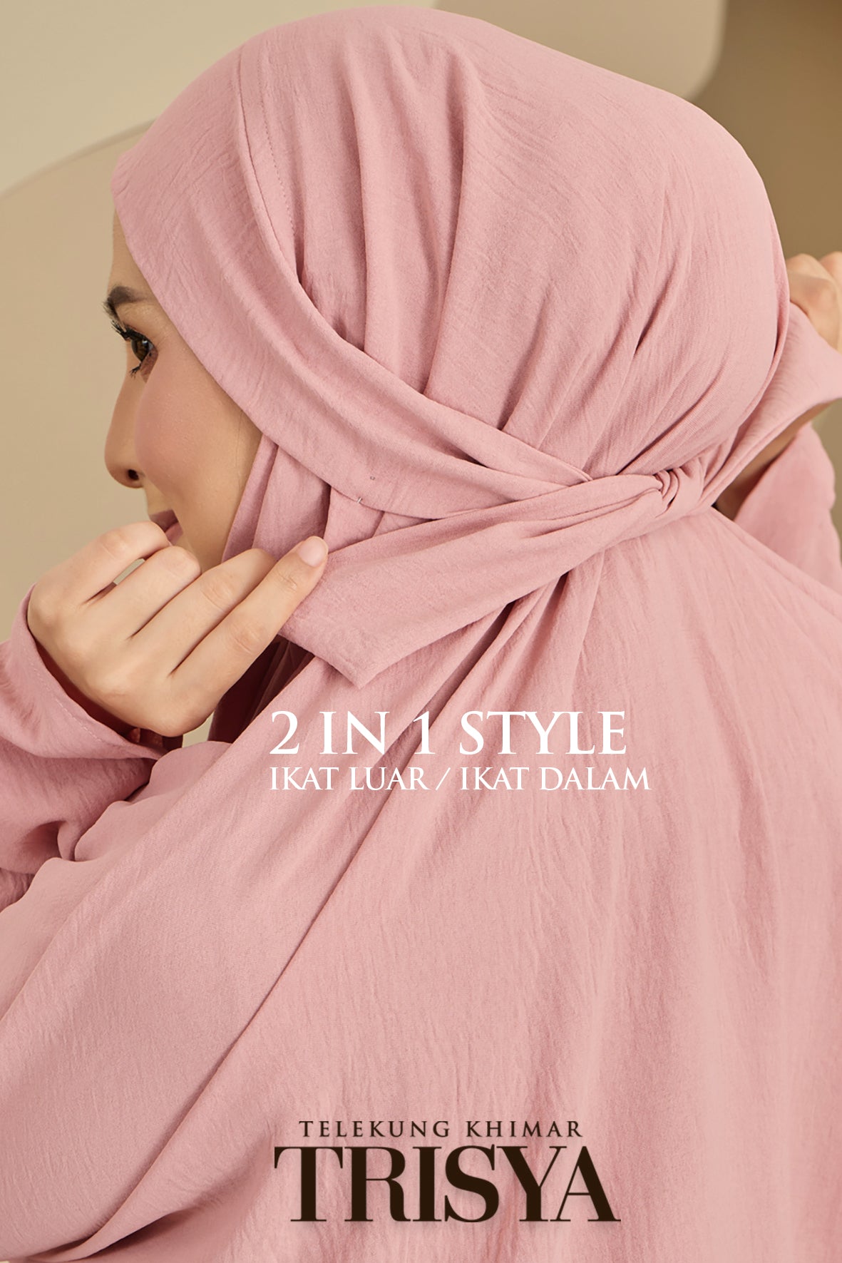 [AS IS SALE] Telekung Khimar Trisya